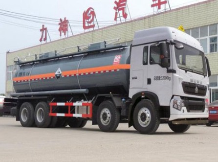 重汽豪沃SLS5322GFWZ5型腐蚀性物品罐式运输车 重汽豪沃SLS5322GFWZ5型腐蚀性物品罐式运输车