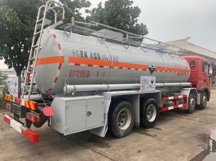 重汽豪沃SLS5322GFWZ5型腐蚀性物品罐式运输车 重汽豪沃SLS5322GFWZ5型腐蚀性物品罐式运输车