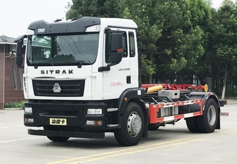 16吨重汽汕德卡单桥勾臂垃圾车_HDW5188ZXXZ6型车厢可卸式垃圾车 16吨重汽汕德卡单桥勾臂垃圾车_HDW5188ZXXZ6型车厢可卸式垃圾车