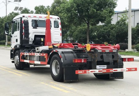 16吨重汽汕德卡单桥勾臂垃圾车_HDW5188ZXXZ6型车厢可卸式垃圾车 16吨重汽汕德卡单桥勾臂垃圾车_HDW5188ZXXZ6型车厢可卸式垃圾车